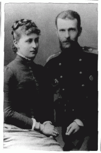 Grand Duchess Elizabeth Feodorovna with her husband Grand Duke Serge Alexandrovich, son of Emperor Alexander II Nikolaevich.